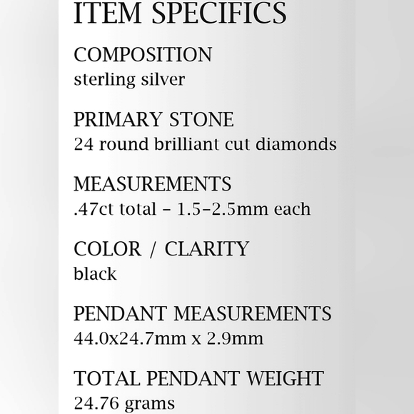 DAVID YURMAN SS Anchor AMULET Black Diamonds 2.7mm Box Chain 20"  Necklace NIB - Picture 13 of 16